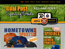 Tablet Screenshot of goalpostdickson.com